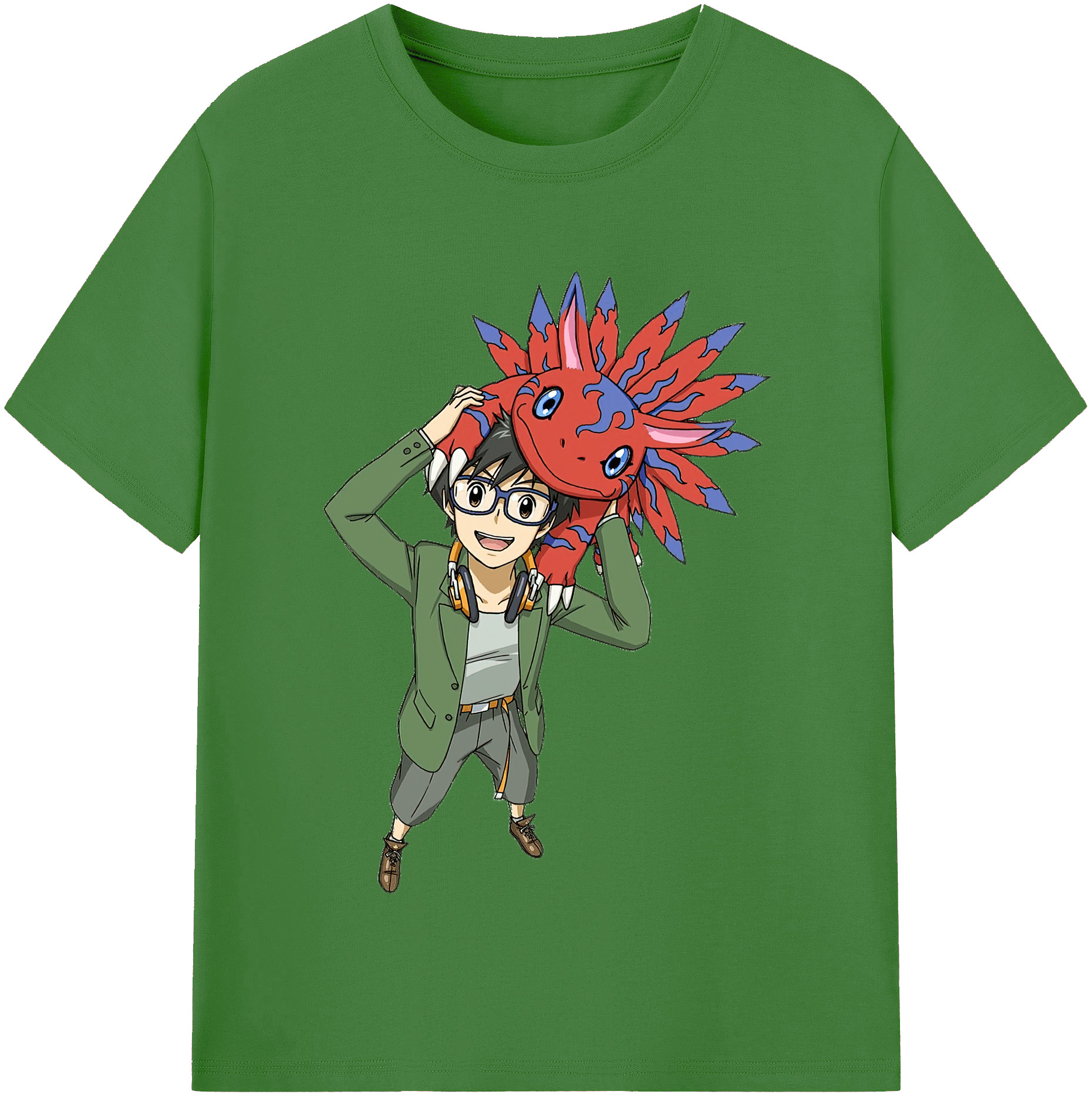（画像用） Digimon デジタルモンスター/デジモン レディースカジュアルプリントTシャツ（綿100％）